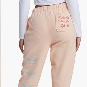 Boys Lie Peach Sweatpants with Angel Print